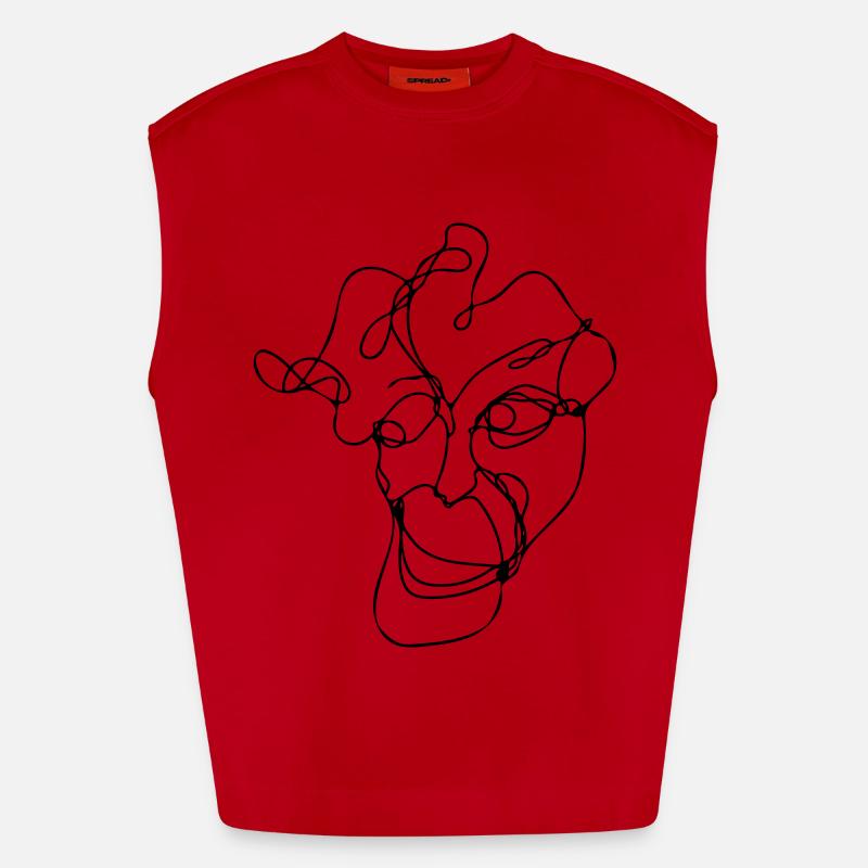 Hipster Débardeur bio épais oversize fabriqué en UE