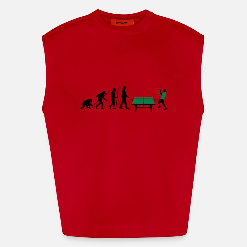 evolution_table_tennis_072012_a_2c - Heavyweight Oversized Organic Tank Top Made in EU - red
