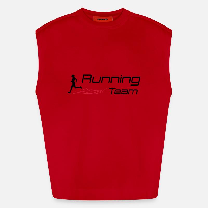 running team Heavyweight Oversized Organic Tank Top Made in EU