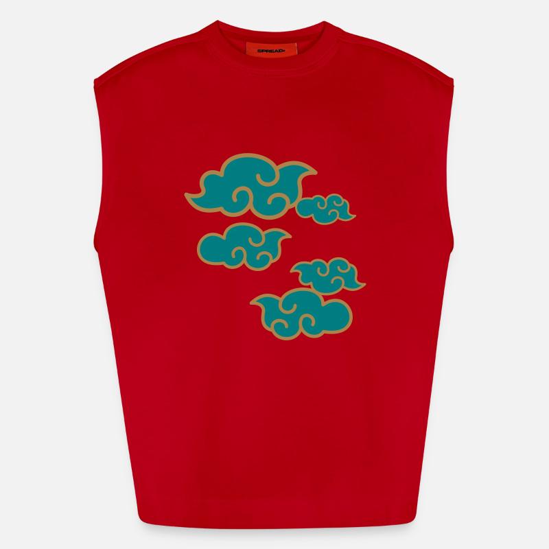 Clouds Heavyweight Oversized Organic Tank Top Made in EU