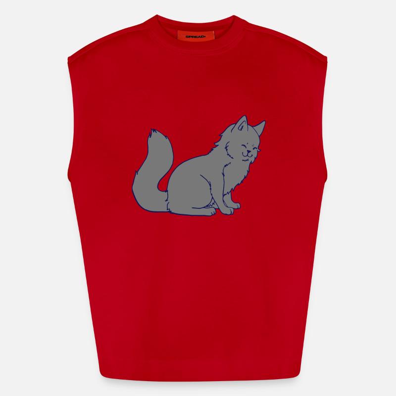 cat Débardeur bio épais oversize fabriqué en UE