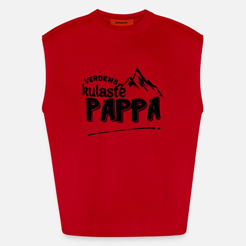 le papa le plus cool du monde Débardeur bio épais oversize fabriqué en UE