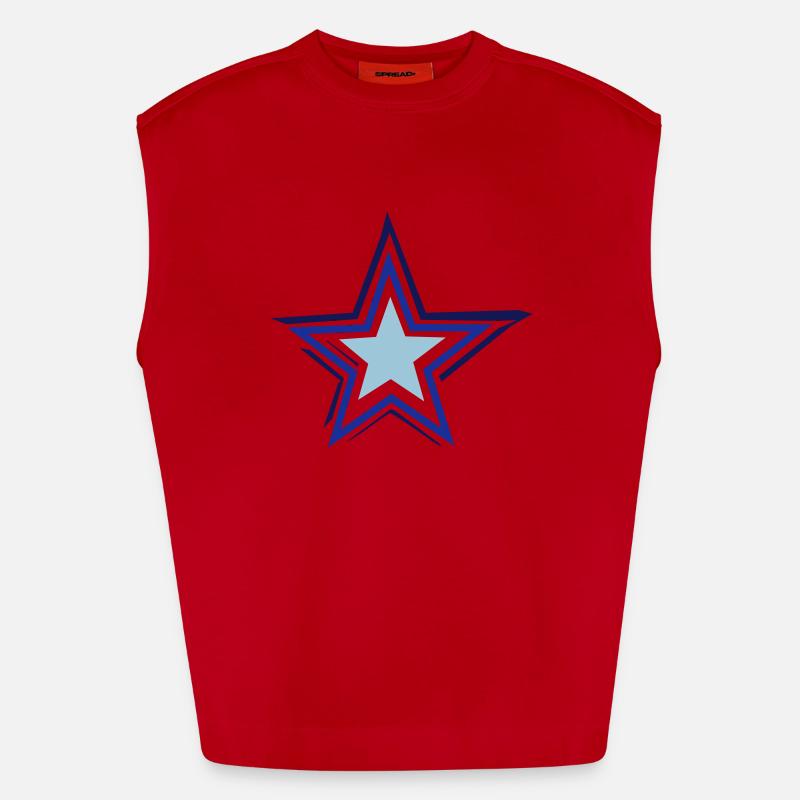 etoile Débardeur bio épais oversize fabriqué en UE