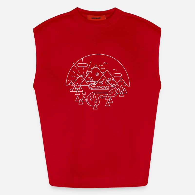 Evil Mountains Heavyweight Oversized Organic Tank Top Made in EU