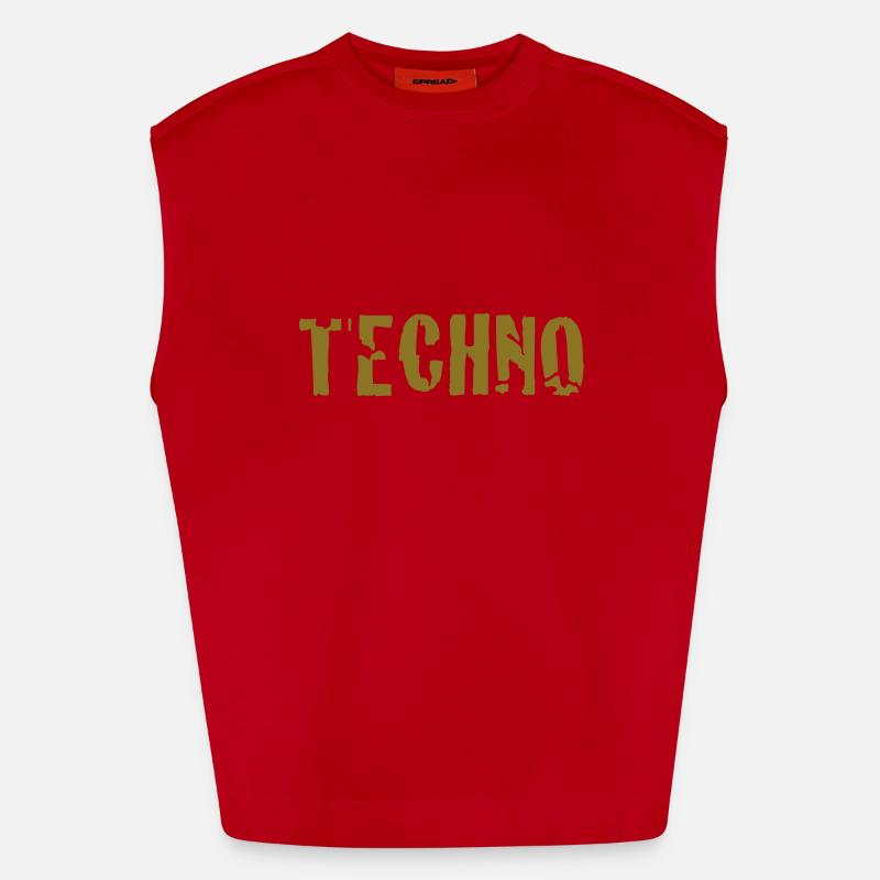 techno Heavyweight Oversized Organic Tank Top Made in EU