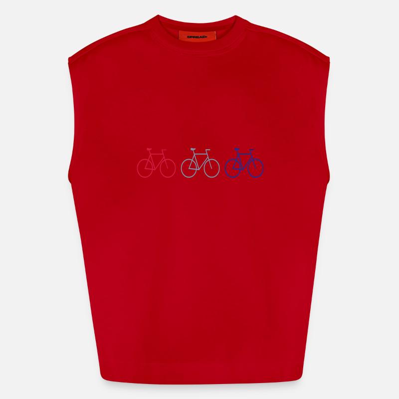 3 bikes Heavyweight Oversized Organic Tank Top Made in EU
