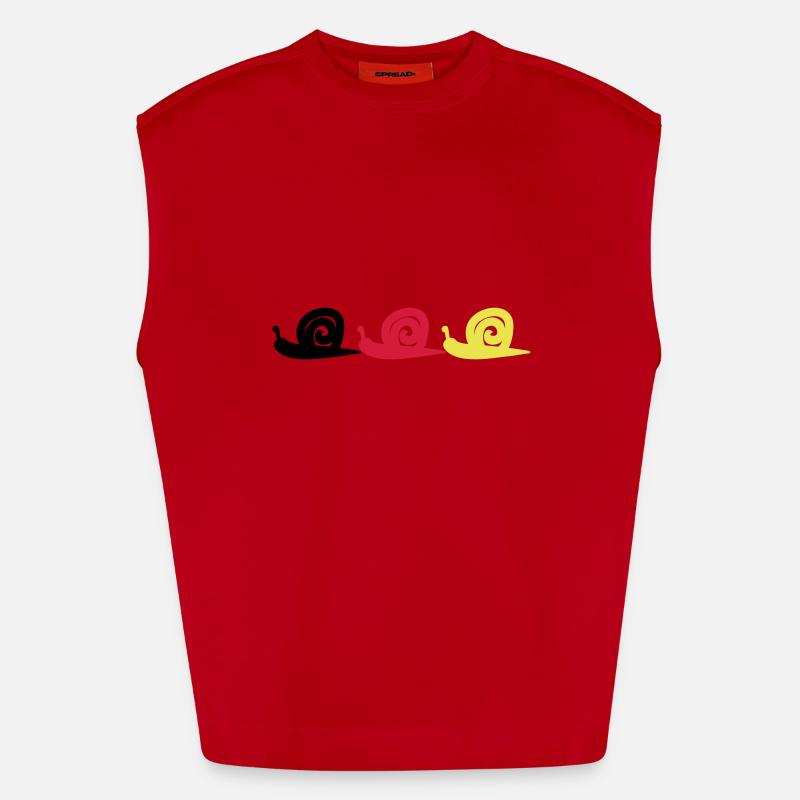 Escargot Débardeur bio épais oversize fabriqué en UE