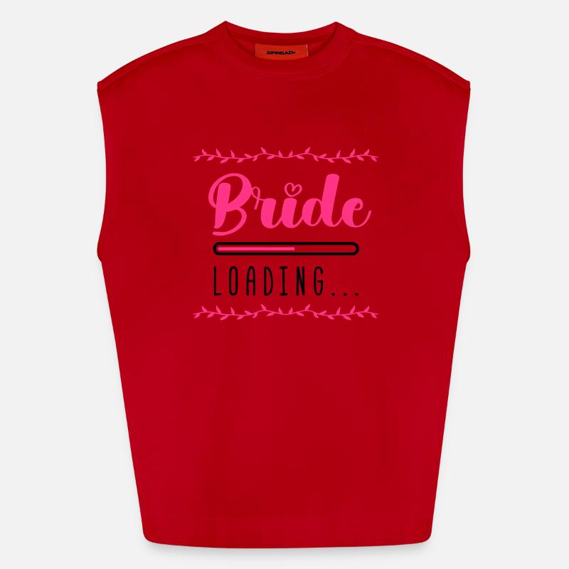 bride loading - Heavyweight Oversized Organic Tank Top Made in EU - Rot
