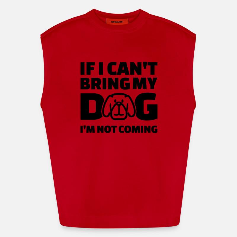 Hund Spruch Heavyweight Oversized Organic Tank Top Made in EU