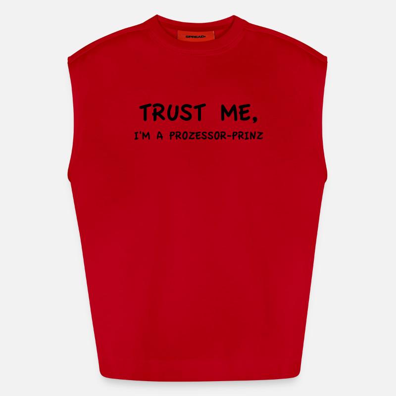 Trust Me I'm a Processor Prince Monochrome Heavyweight Oversized Organic Tank Top Made in EU