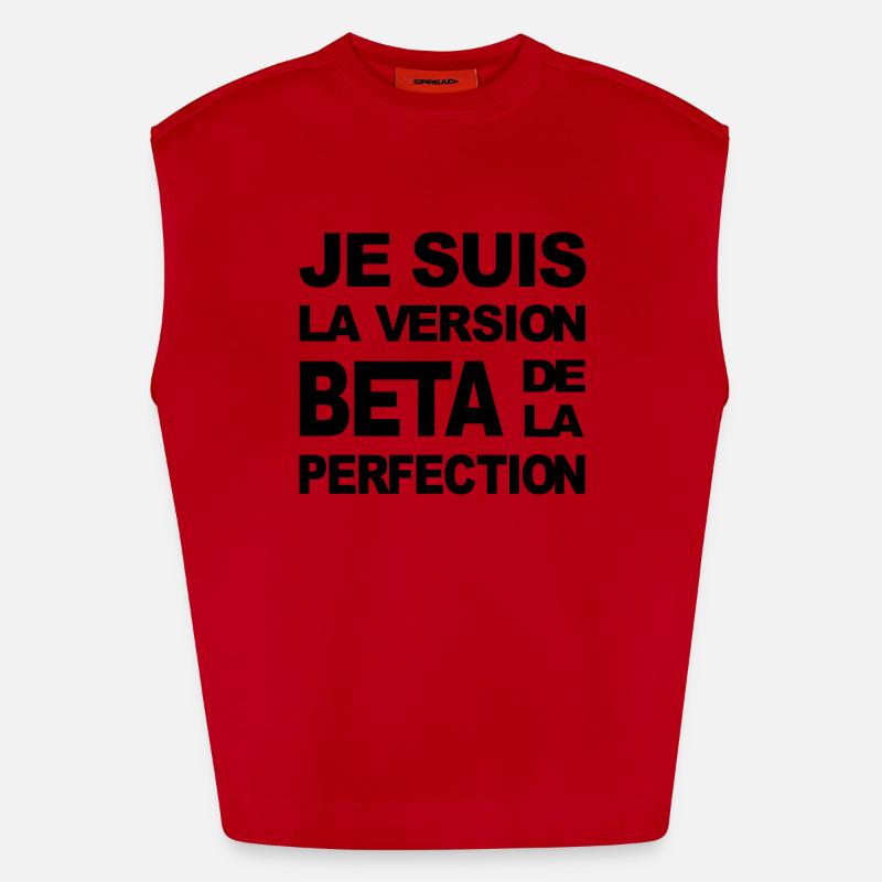 version beta perfection Débardeur bio épais oversize fabriqué en UE