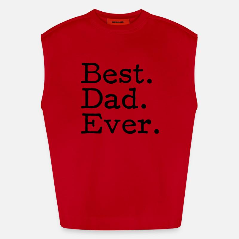 Best. Dad. Ever. Heavyweight Oversized Organic Tank Top Made in EU
