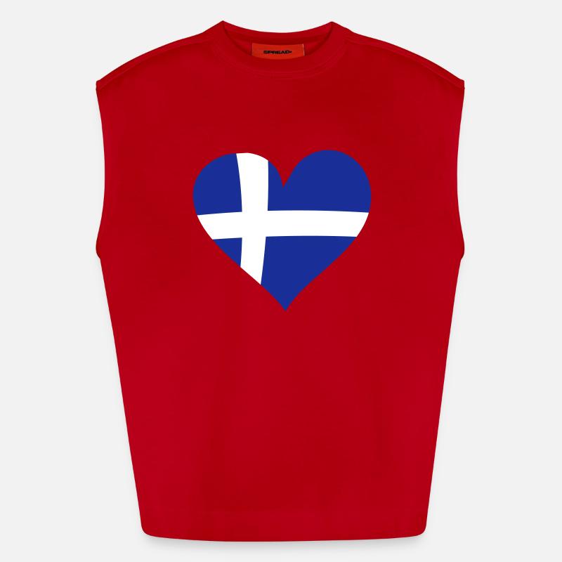 grèce Débardeur bio épais oversize fabriqué en UE