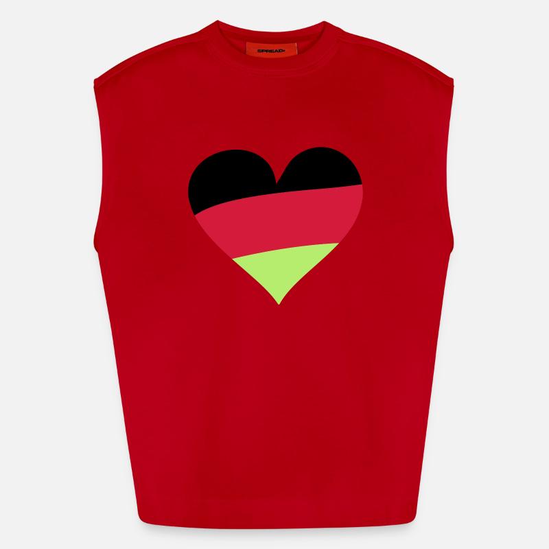Heart Germany Débardeur bio épais oversize fabriqué en UE