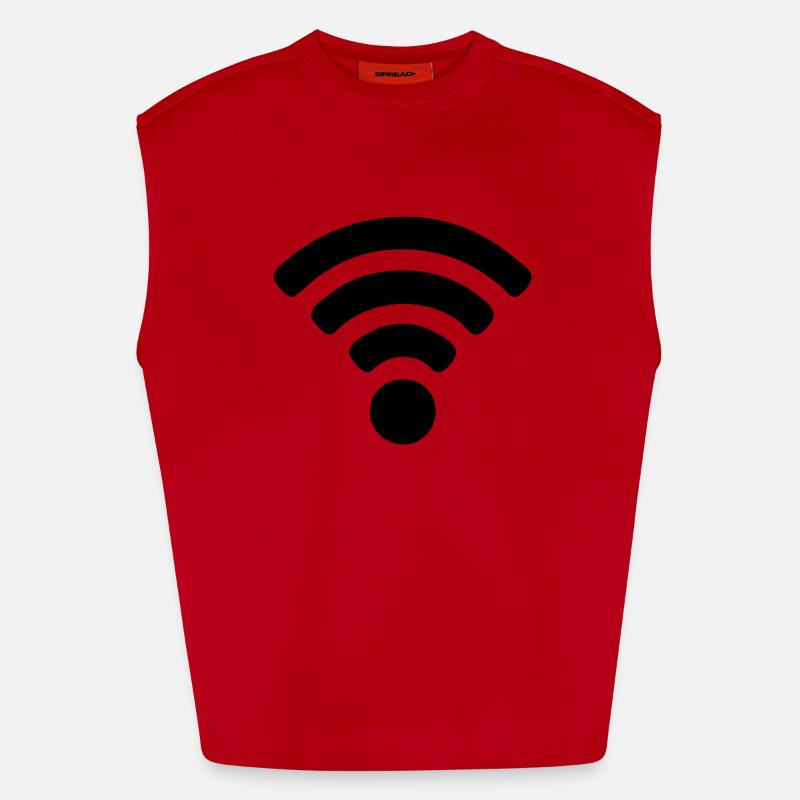 Wi-fi Heavyweight Oversized Organic Tank Top Made in EU