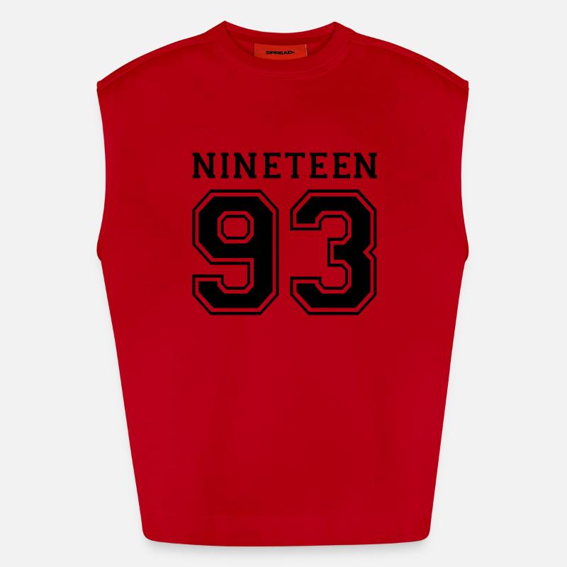 1993 Débardeur bio épais oversize fabriqué en UE