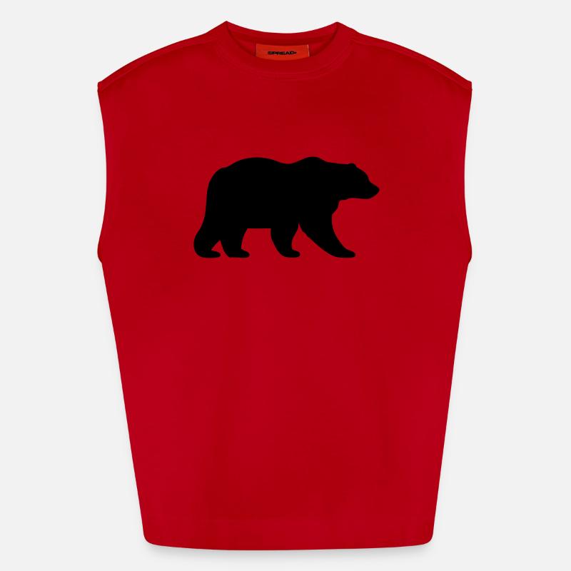 bear Heavyweight Oversized Organic Tank Top Made in EU