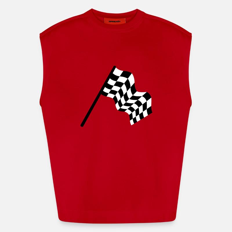 la course automobile Débardeur bio épais oversize fabriqué en UE