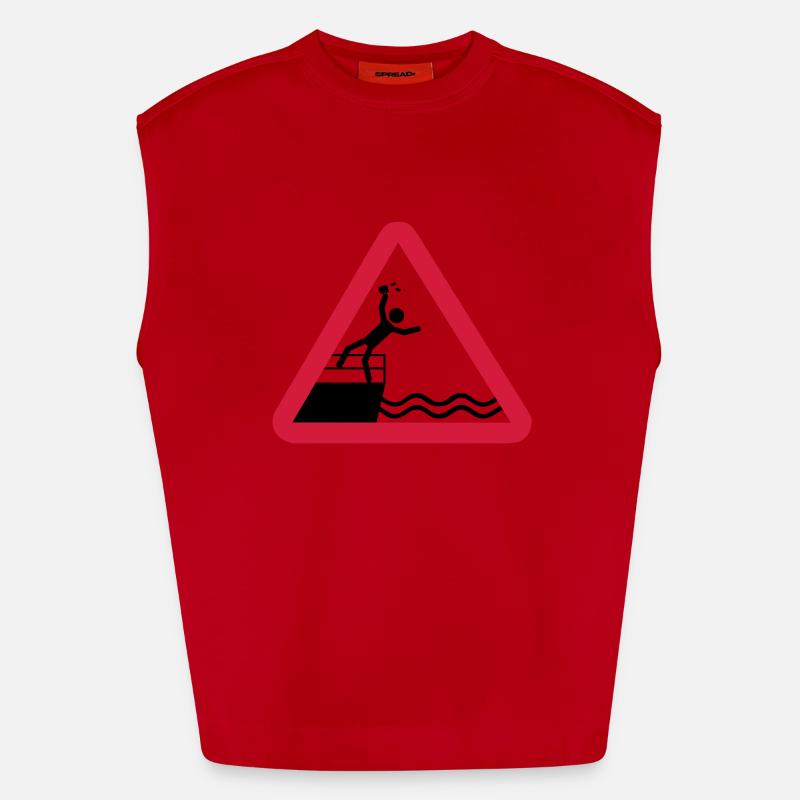 Bitte kein Bier Verschütten! Heavyweight Oversized Organic Tank Top Made in EU