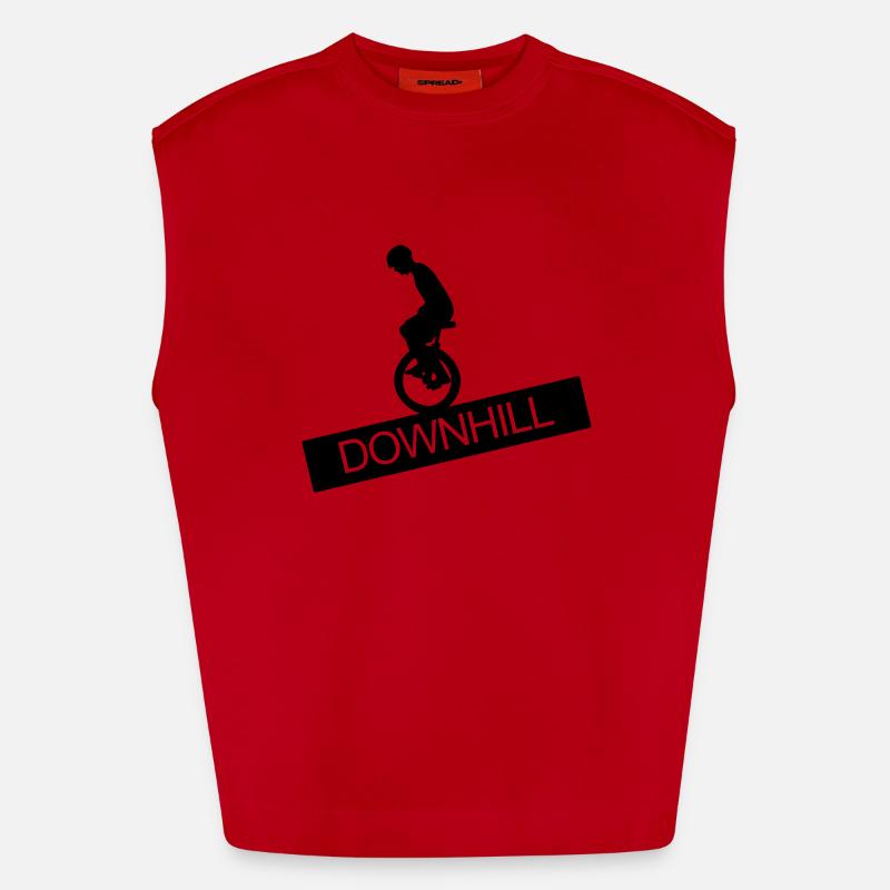 Monocycle, Downhill, A, roue,cavalier de monocycle Débardeur bio épais oversize fabriqué en UE