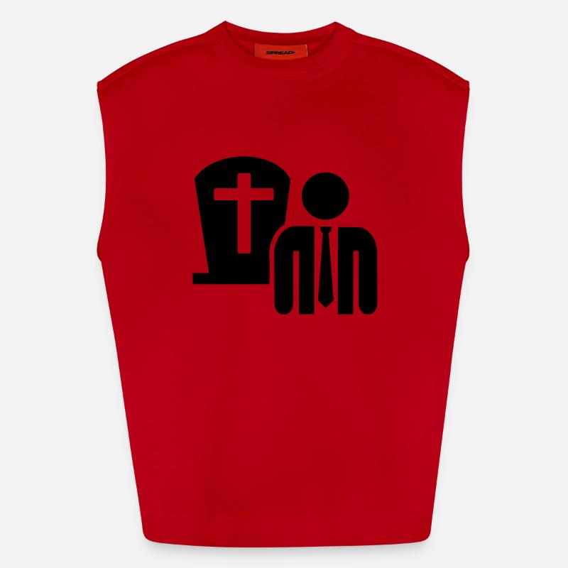 Pompes funèbres Débardeur bio épais oversize fabriqué en UE