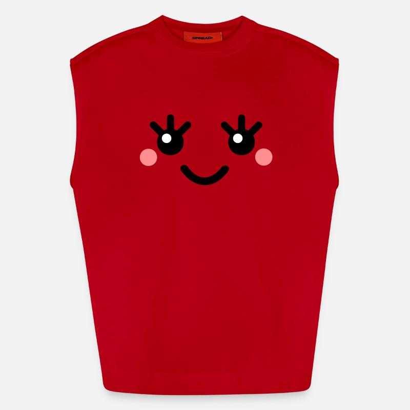 cute_face Débardeur bio épais oversize fabriqué en UE