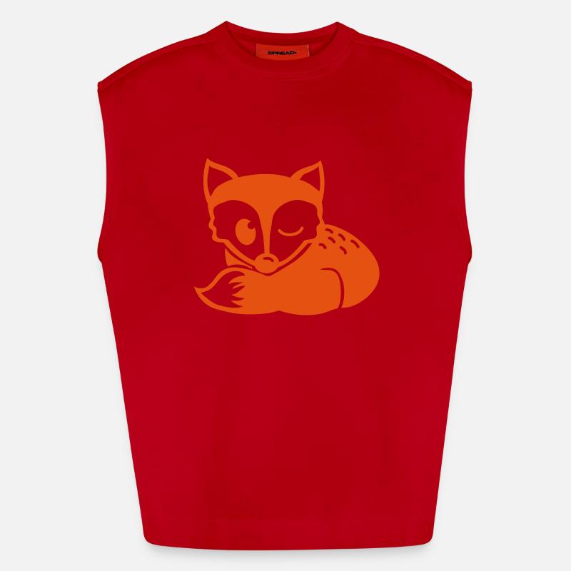 rotfuchs 2farbig Heavyweight Oversized Organic Tank Top Made in EU