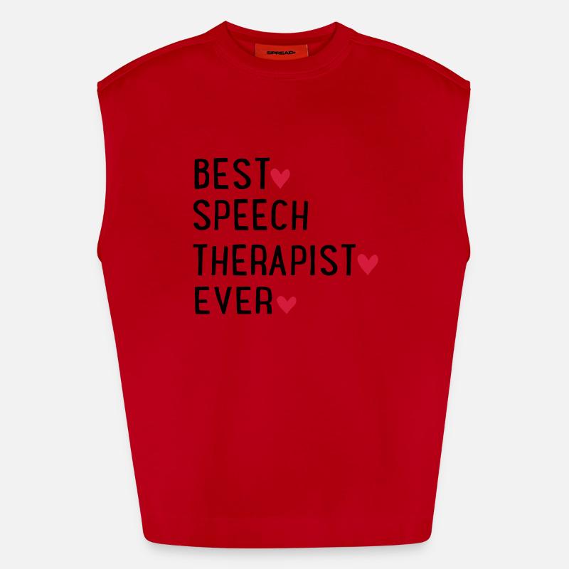 Speech therapist Heavyweight Oversized Organic Tank Top Made in EU