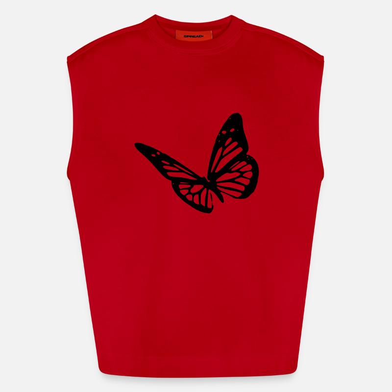 butterfly Heavyweight Oversized Organic Tank Top Made in EU