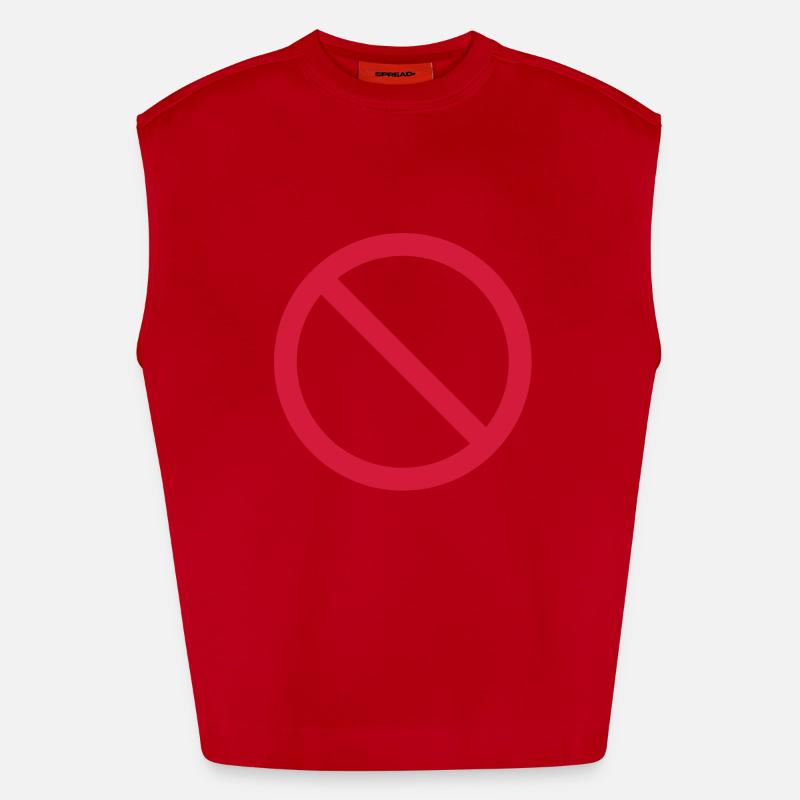 INTERDICTION Débardeur bio épais oversize fabriqué en UE