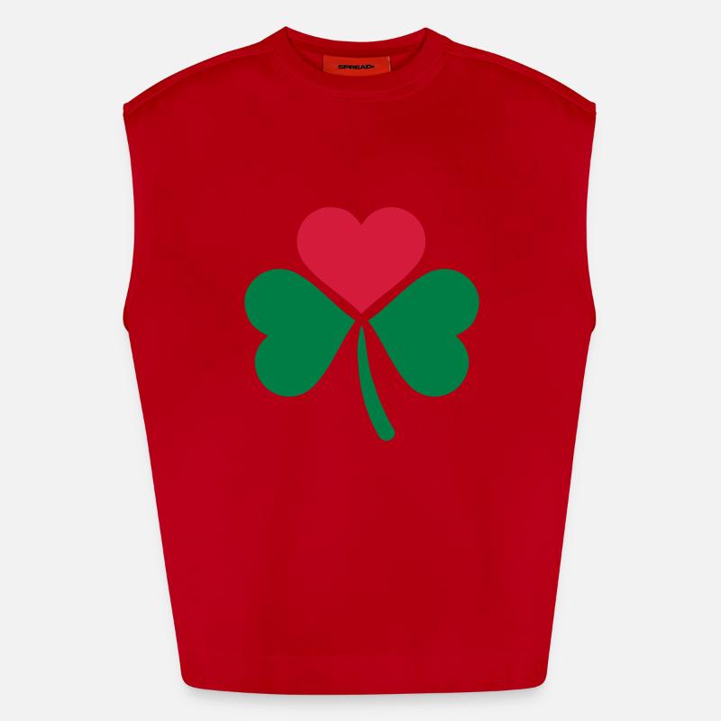 Shamrock Canotta ecologica oversize Heavyweight Made in UE