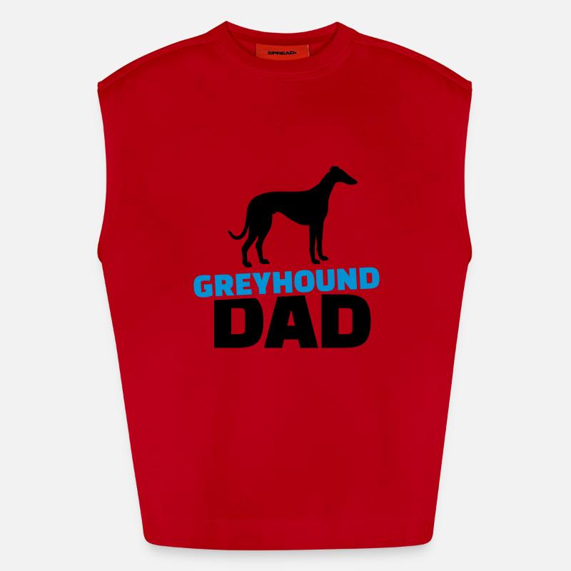 Greyhound Dad Débardeur bio épais oversize fabriqué en UE