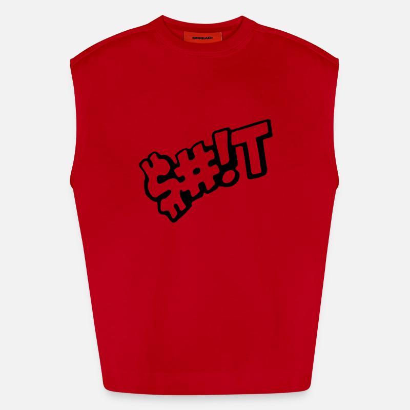 merde Débardeur bio épais oversize fabriqué en UE