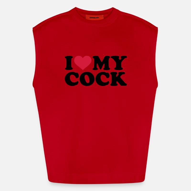 Penis Heavyweight Oversized Organic Tank Top Made in EU