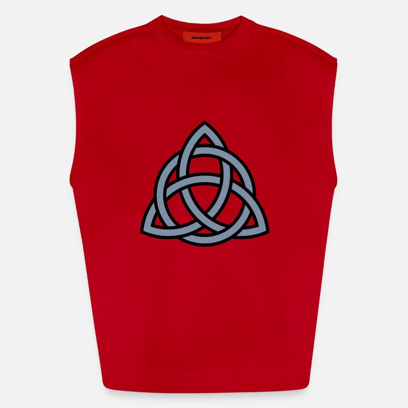 celtic trinity knot Débardeur bio épais oversize fabriqué en UE