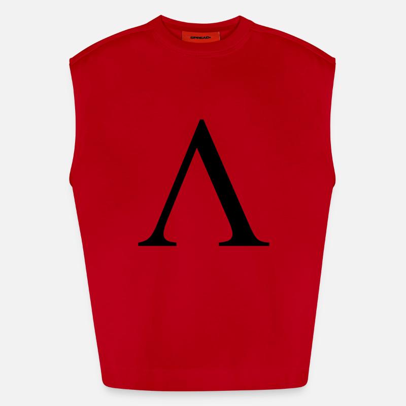 lambda greek Débardeur bio épais oversize fabriqué en UE