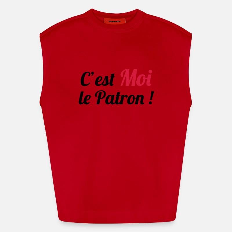 c'est MOI le Patron ! Heavyweight Oversized Organic Tank Top Made in EU