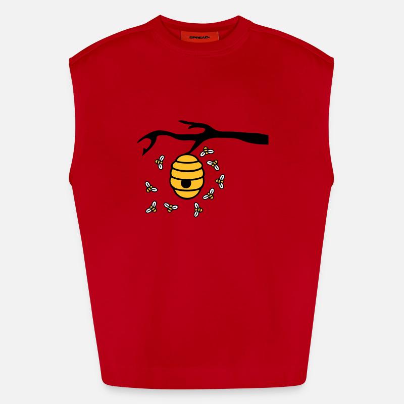 Beehive Branch Débardeur bio épais oversize fabriqué en UE