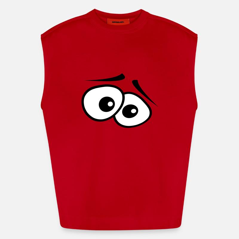 angstaugen_2c Heavyweight Oversized Organic Tank Top Made in EU