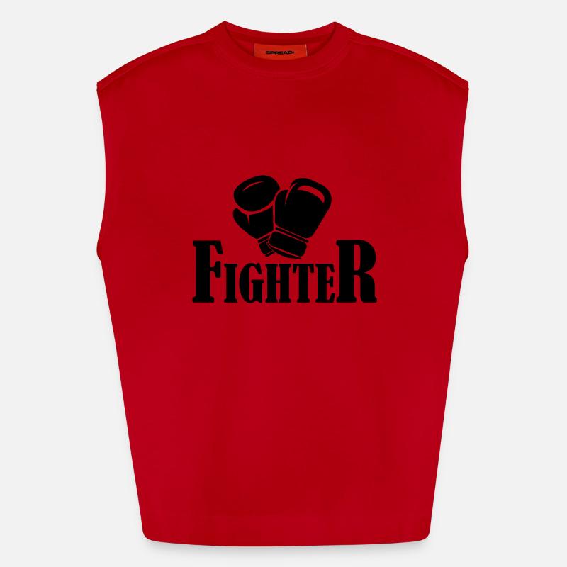 fighter Débardeur bio épais oversize fabriqué en UE