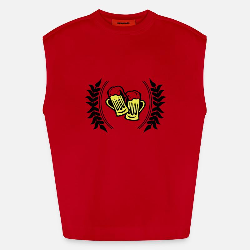 Icona della birra Canotta ecologica oversize Heavyweight Made in UE