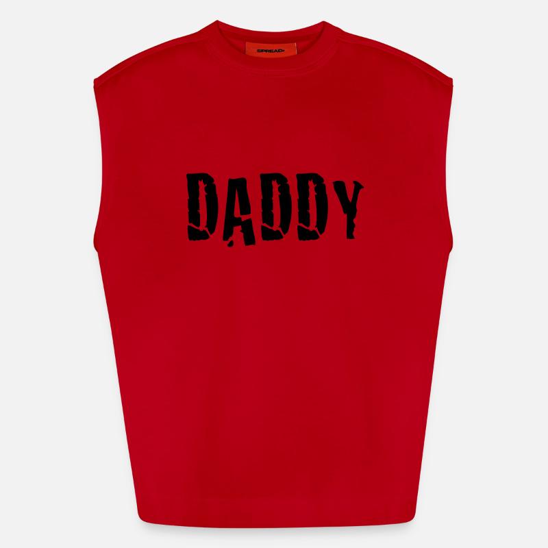 daddy Camiseta de tirantes oversize de gran gramaje y ecológica fabricada en la UE