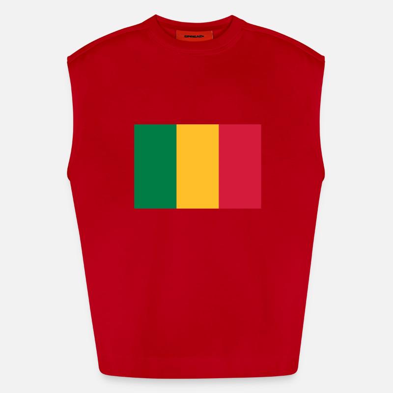 drapeau_mali Débardeur bio épais oversize fabriqué en UE