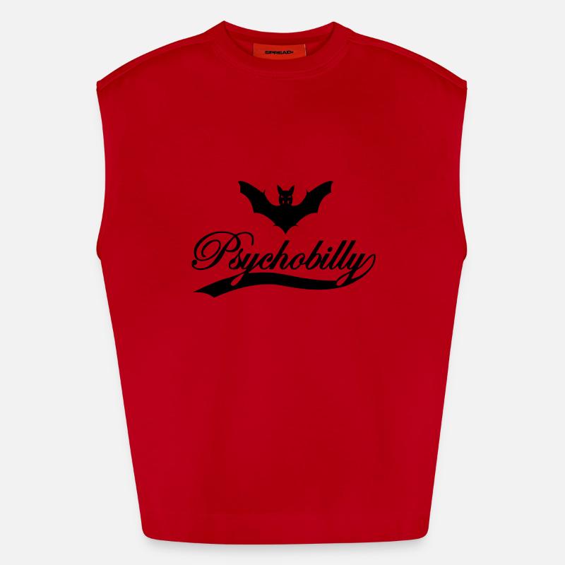 batte de psychobilly Débardeur bio épais oversize fabriqué en UE