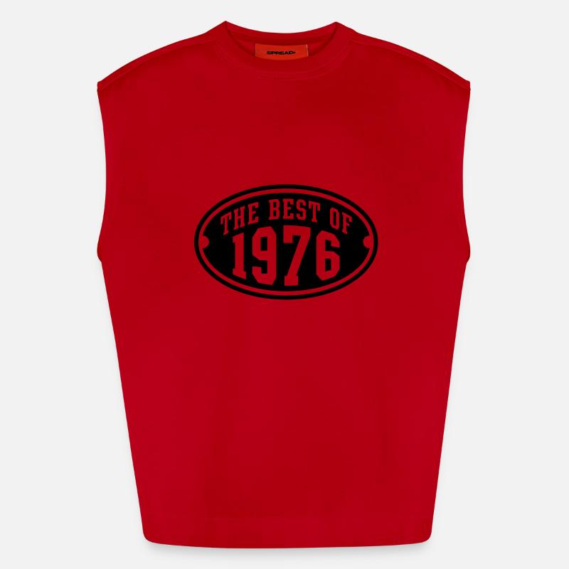 LE MEILLEUR DE 1976 - conception Anniversaire Débardeur bio épais oversize fabriqué en UE