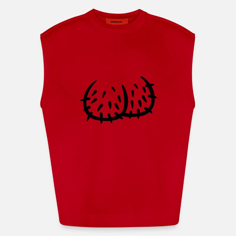 Penis Débardeur bio épais oversize fabriqué en UE