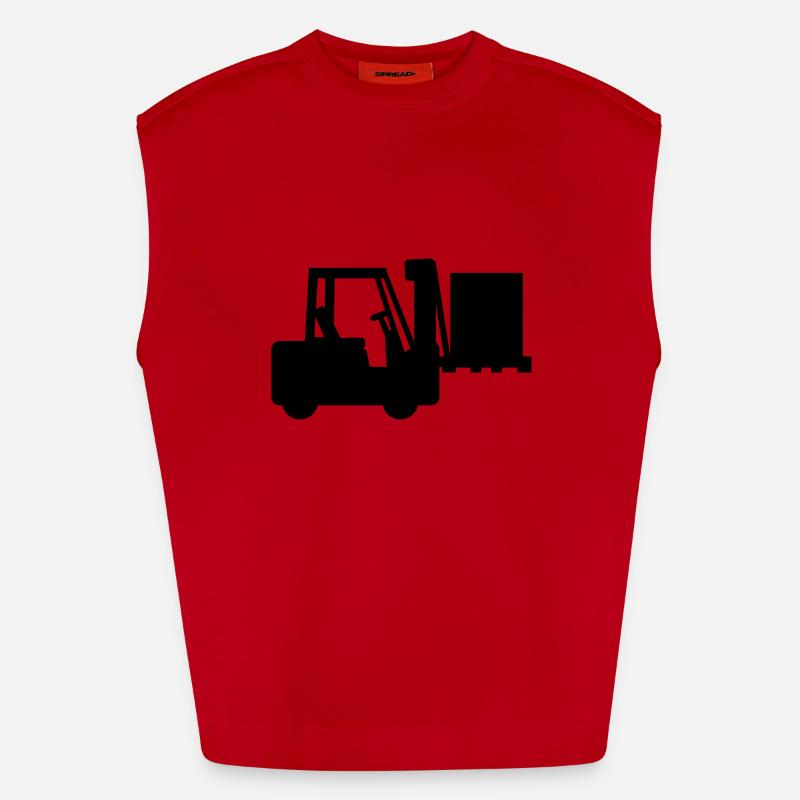 Gerbeuse à fourche Débardeur bio épais oversize fabriqué en UE