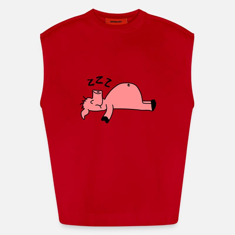 Sleeping Pig Débardeur bio épais oversize fabriqué en UE