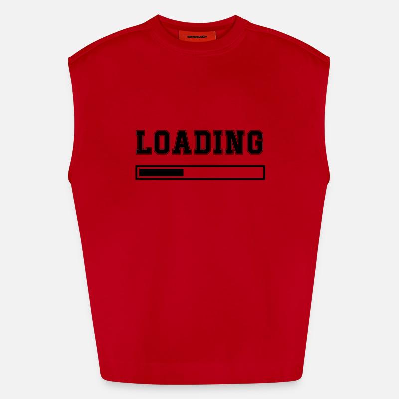 loading - Heavyweight Oversized Organic Tank Top Made in EU - Rot