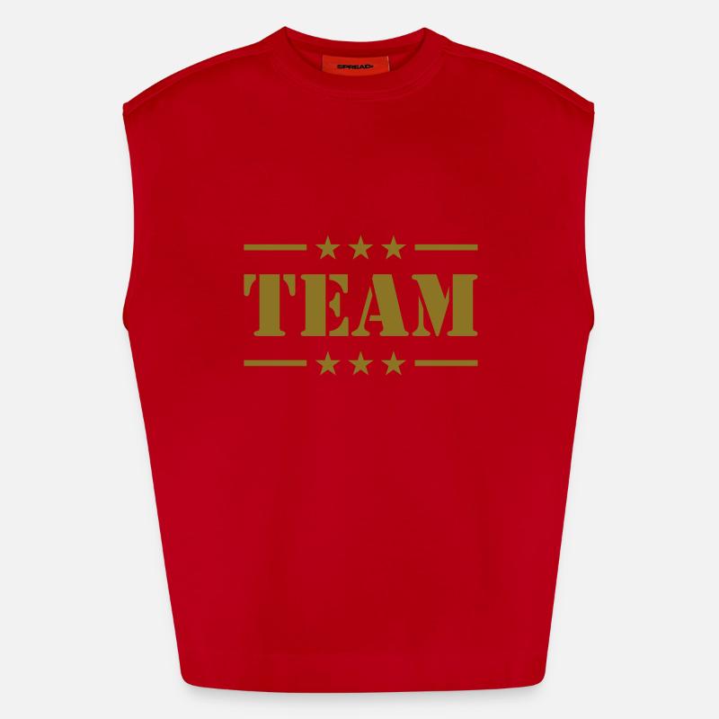 Team Débardeur bio épais oversize fabriqué en UE